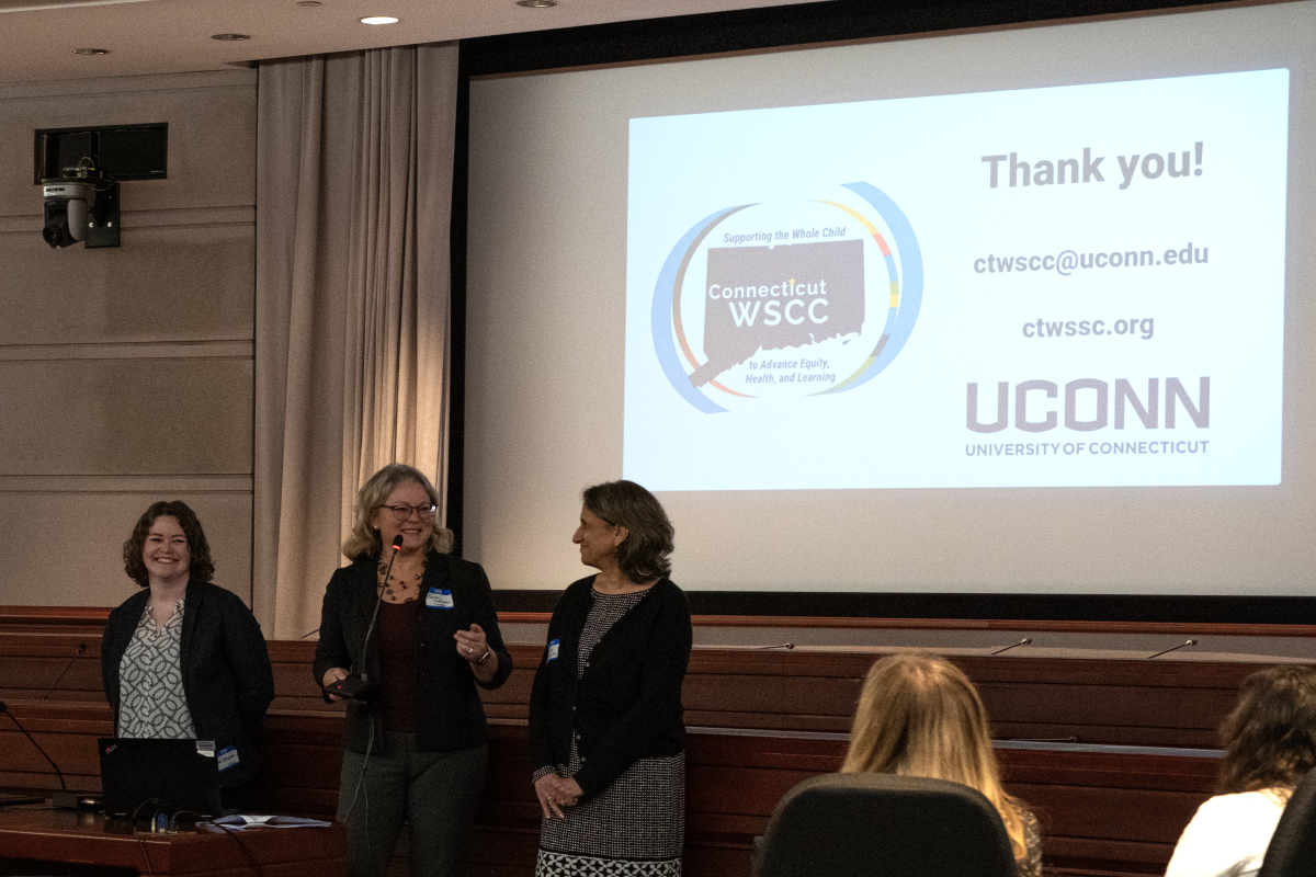 Kate Williamson, Sandra Chafouleas, and Marlene Schwartz at 2024 Moving Beyond Conference