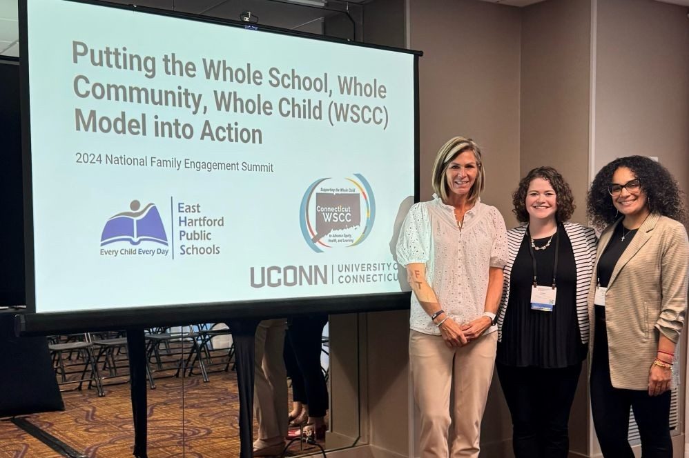 Tracy Stefano, Kate Williamson, Michelle Texidor and at 2024 National Family Engagement Summit